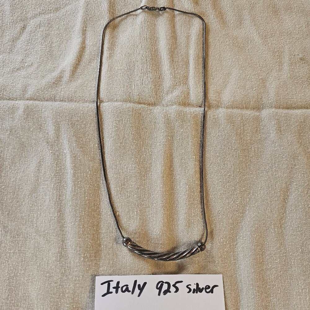 Italy 925 Silver Necklace